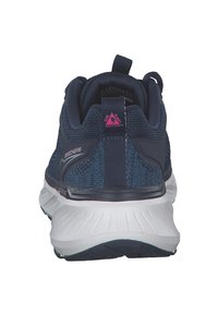 Skechers NVPK EDGERIDE-POWER FLOW - Trainers - navy knit   pink trim