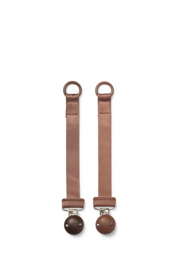PACIFIER CLIP 2 PACK - Schnullerkette - chcolate burned clay