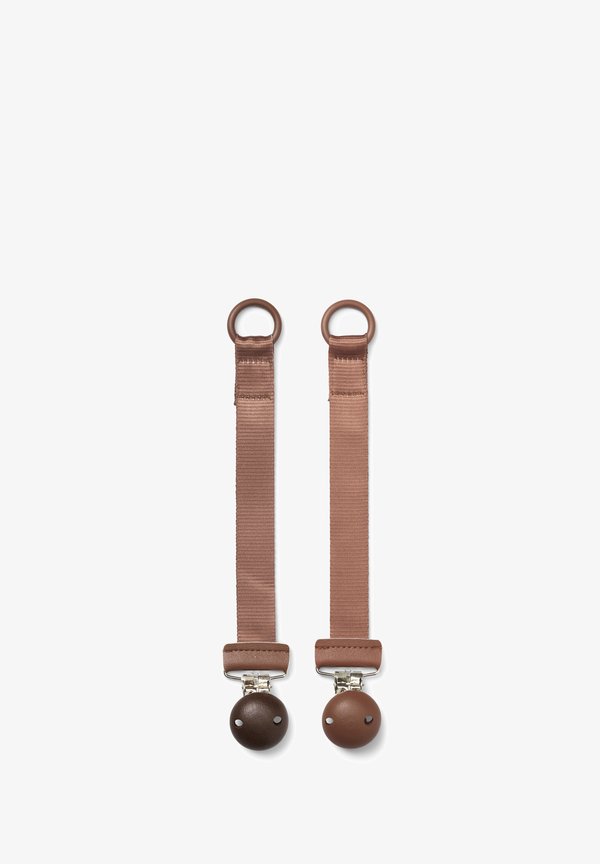 PACIFIER CLIP 2 PACK – Schnullerkette – chcolate burned clay