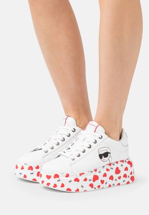 ANAKAPRI VALENTINE LACE - Trainers - white/red