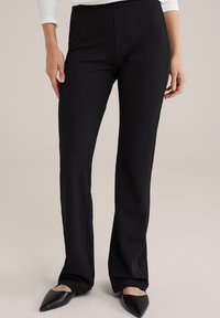 WE Fashion Auduma bikses - black