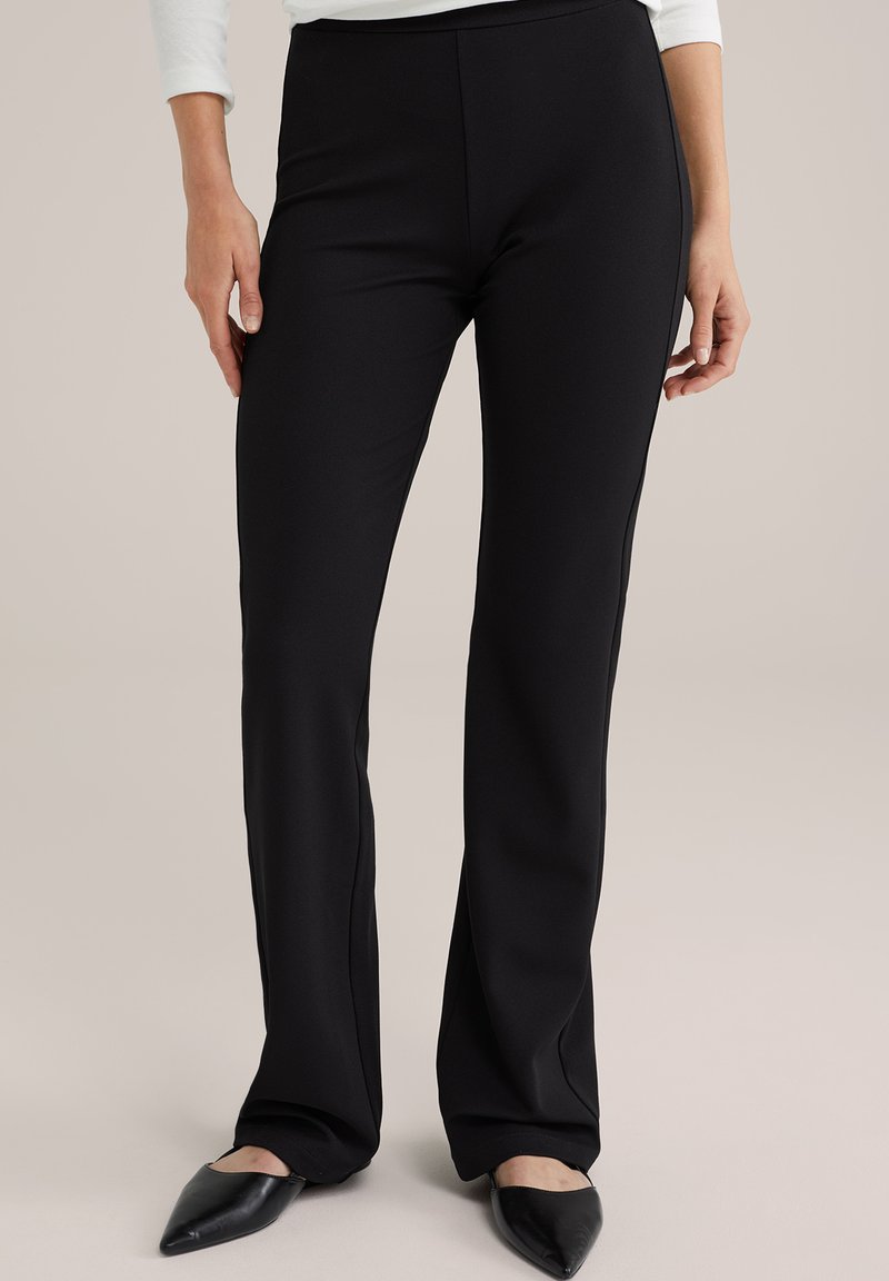 WE Fashion Auduma bikses - black
