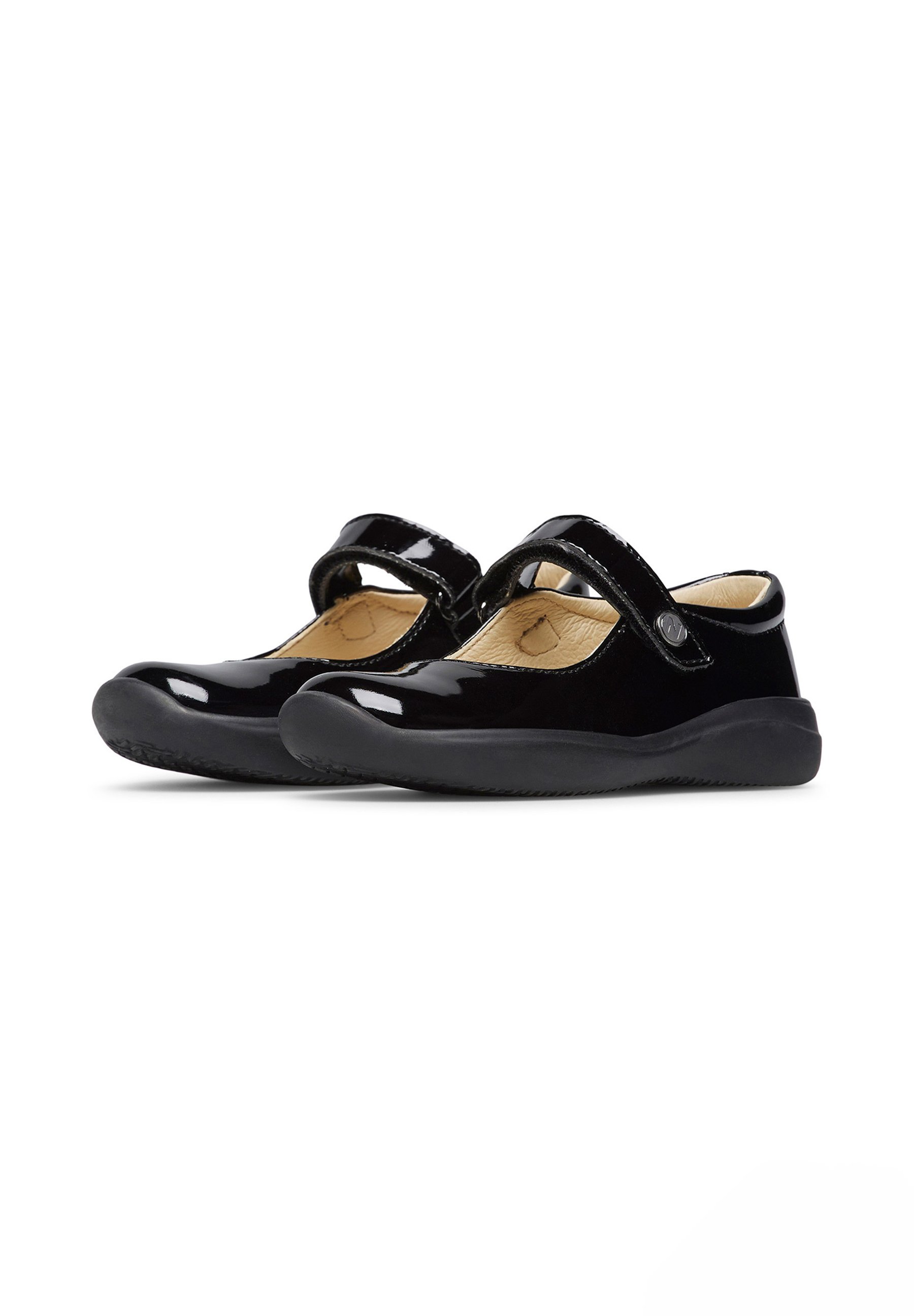 Ballerines Naturino Catania Pour Fille - Bride Vernie Noire, Semelle Caoutchouc, Doublure Cuir, Taille 30