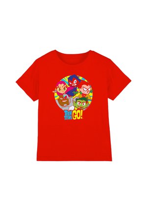 Warner Brothers, TEEN TITANS GO/GO GO GROUP UNISEX - Print T-shirt - red