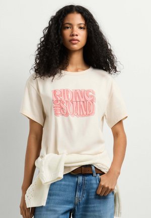 Pepe Jeans, PEPE JEANS PRINT T-SHIRT BREANA - T-shirt imprimé - canvas white