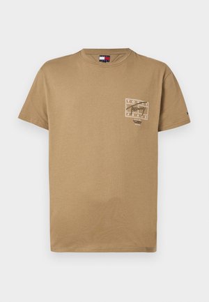 SIGN SPRAY UNISEX - Print T-shirt - dark dune