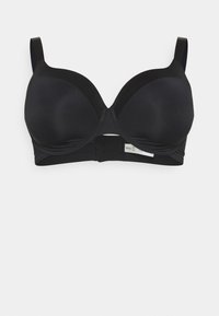 Lindex - BRA DAHLIA MATT SHINY PLUS - Bøjle-bh - black Miniaturebillede 1