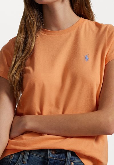 Polo Ralph Lauren COTTON JERSEY CREWNECK T-SHIRT - Jednoduché tričko - sunfade orange