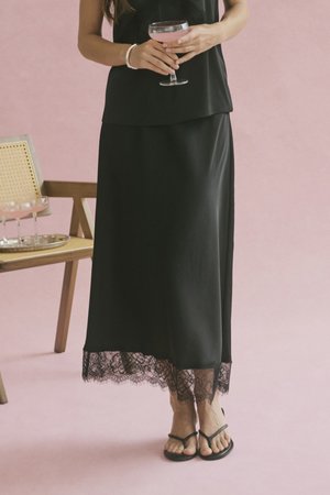 Kaffe HILDA  - Maksihame - black deep