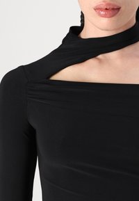 Gina Tricot CUT OUT - Hosszú ujjú felső - black