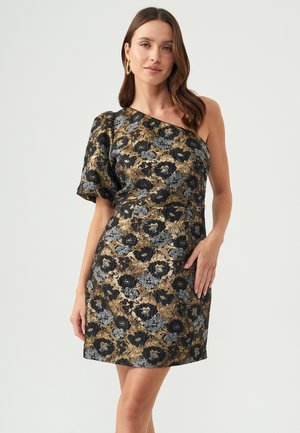 REMY  - Kotelomekko - gold jacquard
