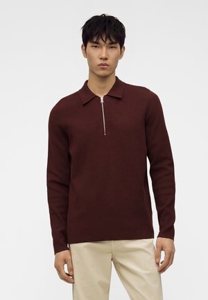 Samsøe Samsøe, GUNA HALF ZIP - Пуловер - bitter chocolate
