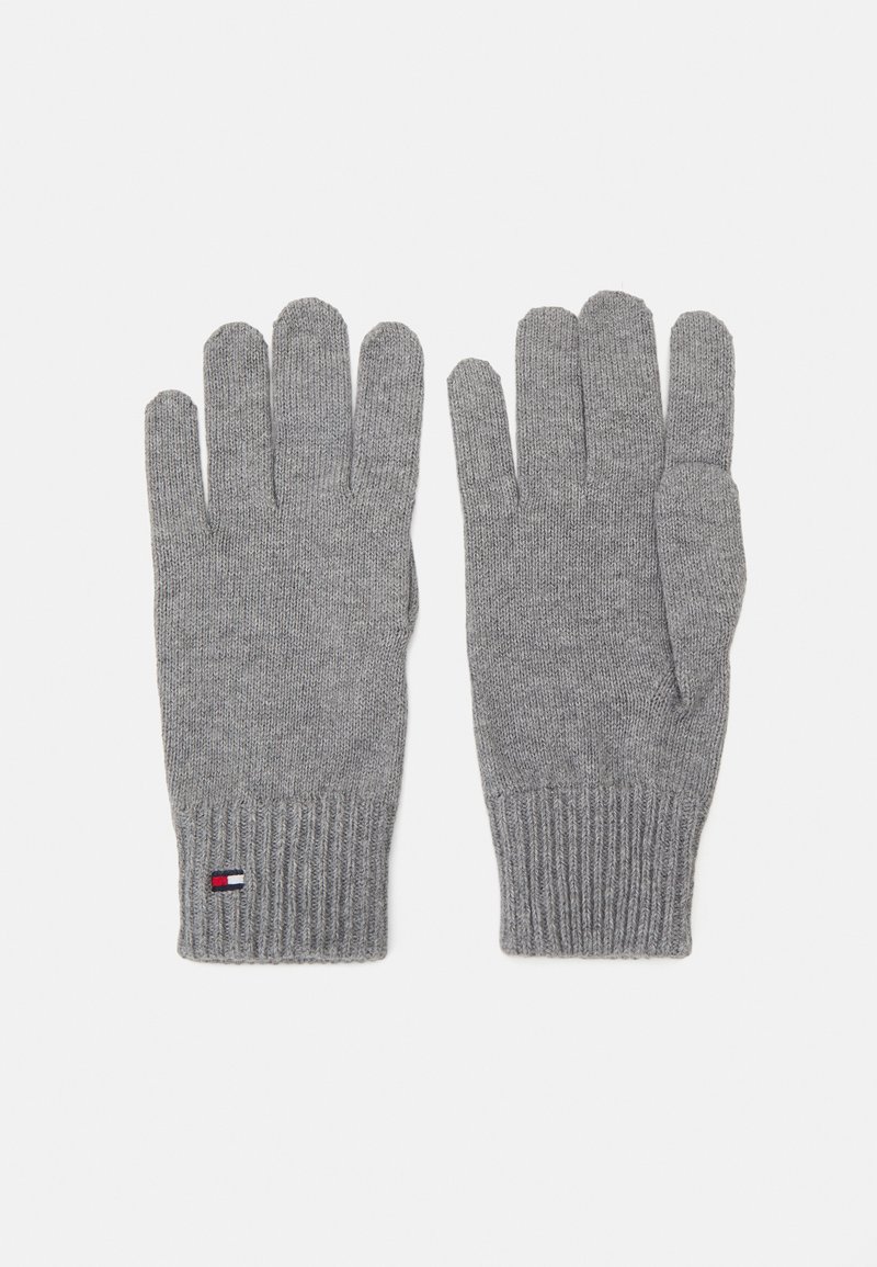 Tommy Hilfiger ESSENTIAL FLAG GLOVES - Fingervantar - mid grey melange