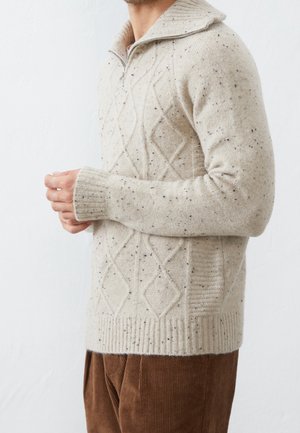 Jersey de punto - mottled beige