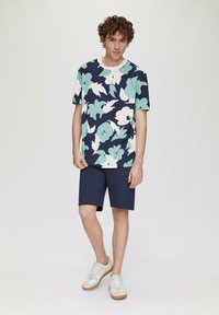 QS MIT ALL-OVER - T-Shirt print - tiefblau