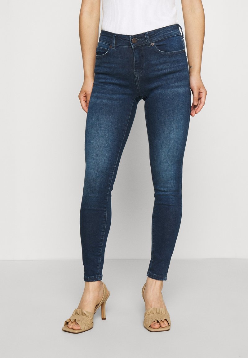 Noisy May Petite Jeans Skinny - dark-blue denim