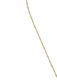 Goldkette, die ein zartes, ineinander verwobenes Kettendesign aufweist. Glatte Textur mit polierter Oberfläche, die ungefähr 76 cm lang ist.