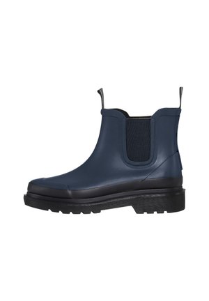 Enkellaarsjes met plateauzool - dark indigo