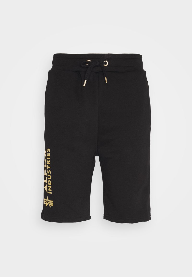 Herren Trainingsanzüge | Alpha Industries BASIC FOIL PRINT Jogginghose black/yellow gold/schwarz - GC74757 Herren Trainingsanzüge | Alpha Industries BASIC FOIL PRINT Jogginghose black/yellow gold/schwarz - GC74757