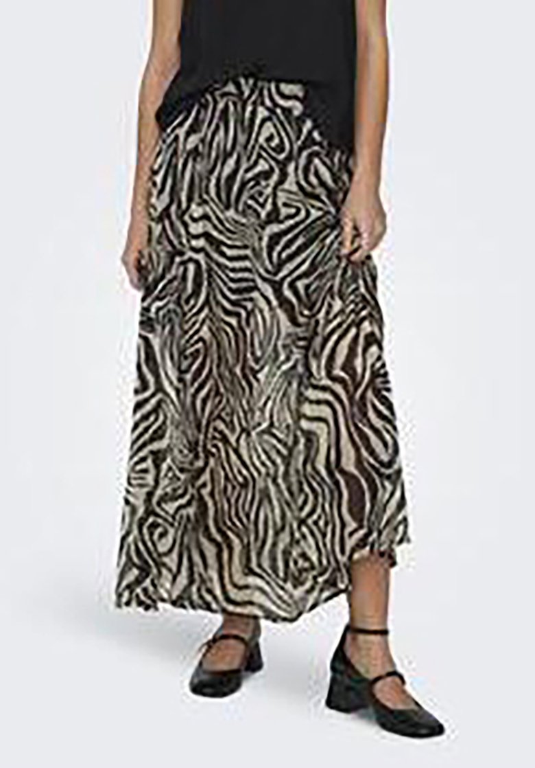 ONLY ONLASTA LIFE SKIRT - Maxi szoknya - black