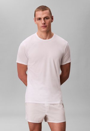 Calvin Klein Underwear, 3 PACK T-SHIRTS COTTON MICRO STRETCH TEES - Unterhemd/-shirt - black/white/grey heather