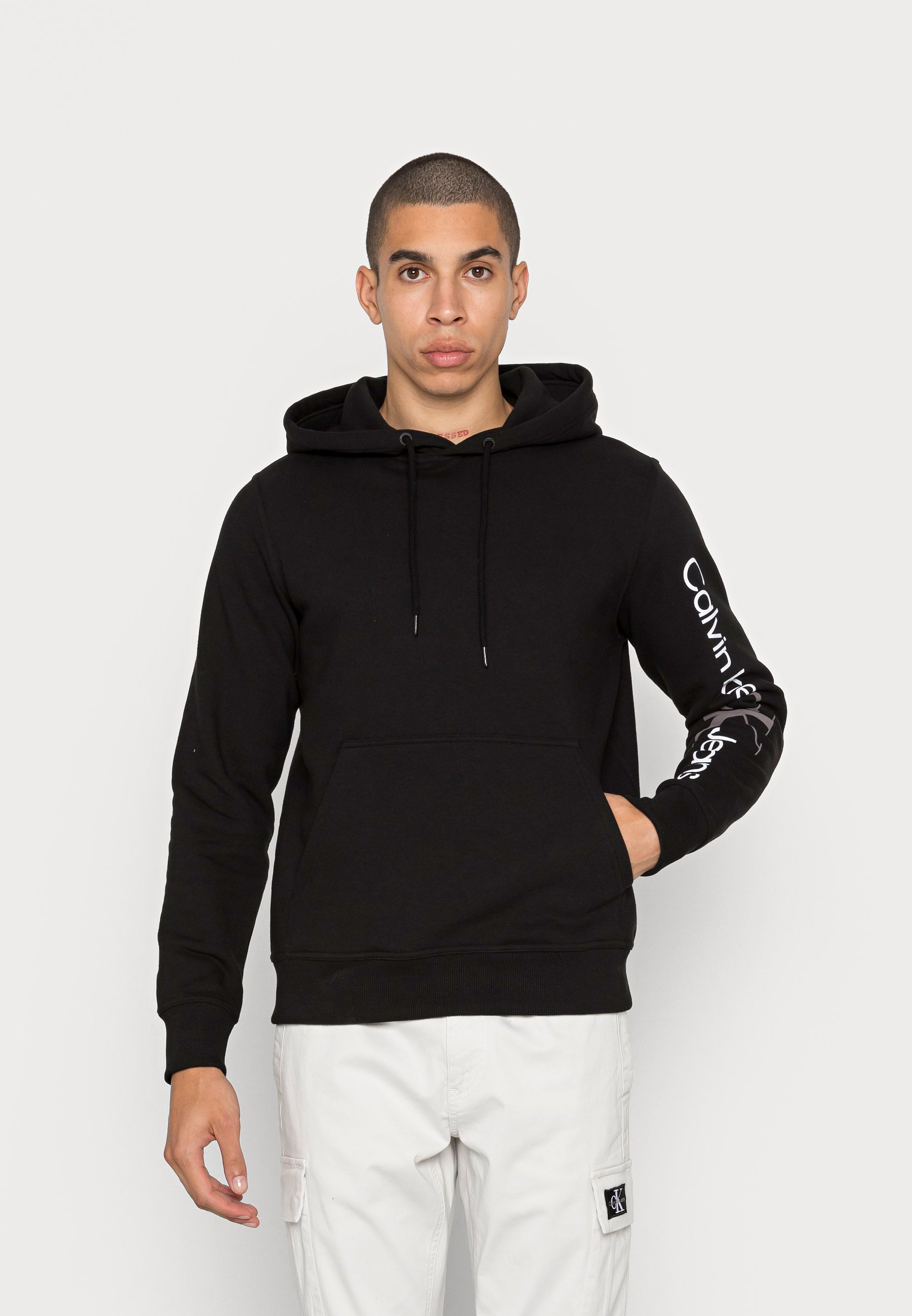 Calvin Klein Jeans URBAN GRAPHIC HOODIE - Sudadera - black/negro - Zalando .es
