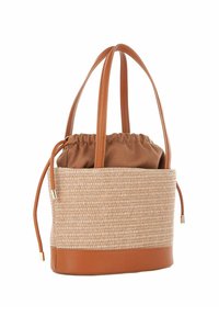 V73 SHOPPING CAT - Borsa a mano - beige