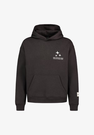 Sublevel, SUBLEVEL HOODIE OVERSIZE PRINT - Hoodie - dark-brown