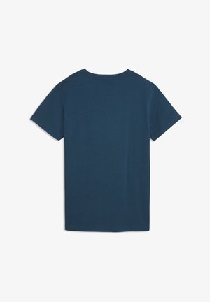 Puma, GRAPHICS LACE CAT TEE - Printtipaita - midnight petrol