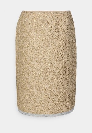 GONNA TESSUTO - Pencil skirt - giallo/oro