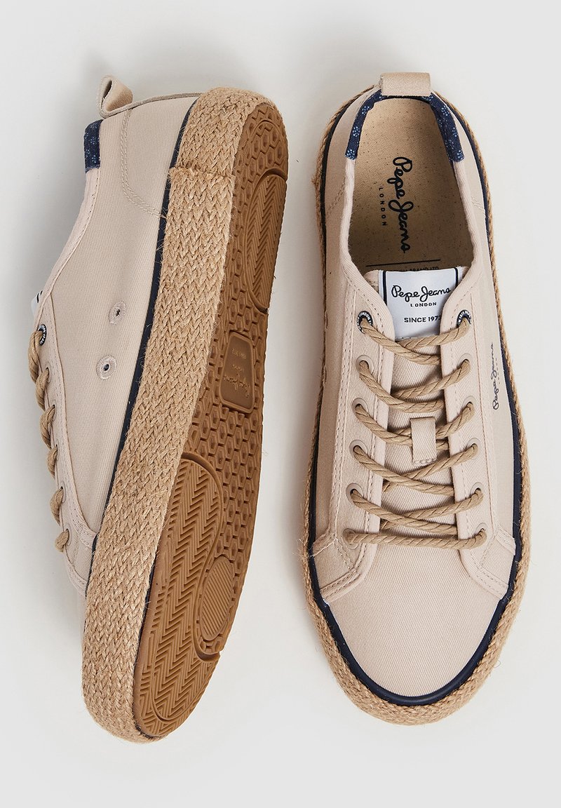 PE PE JEANS Herren Port Linen – Nachhaltige Leinenschuhe Mit Gummi-Sohle