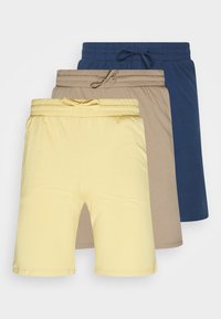 Não selecionado, dark blue/yellow/taupe