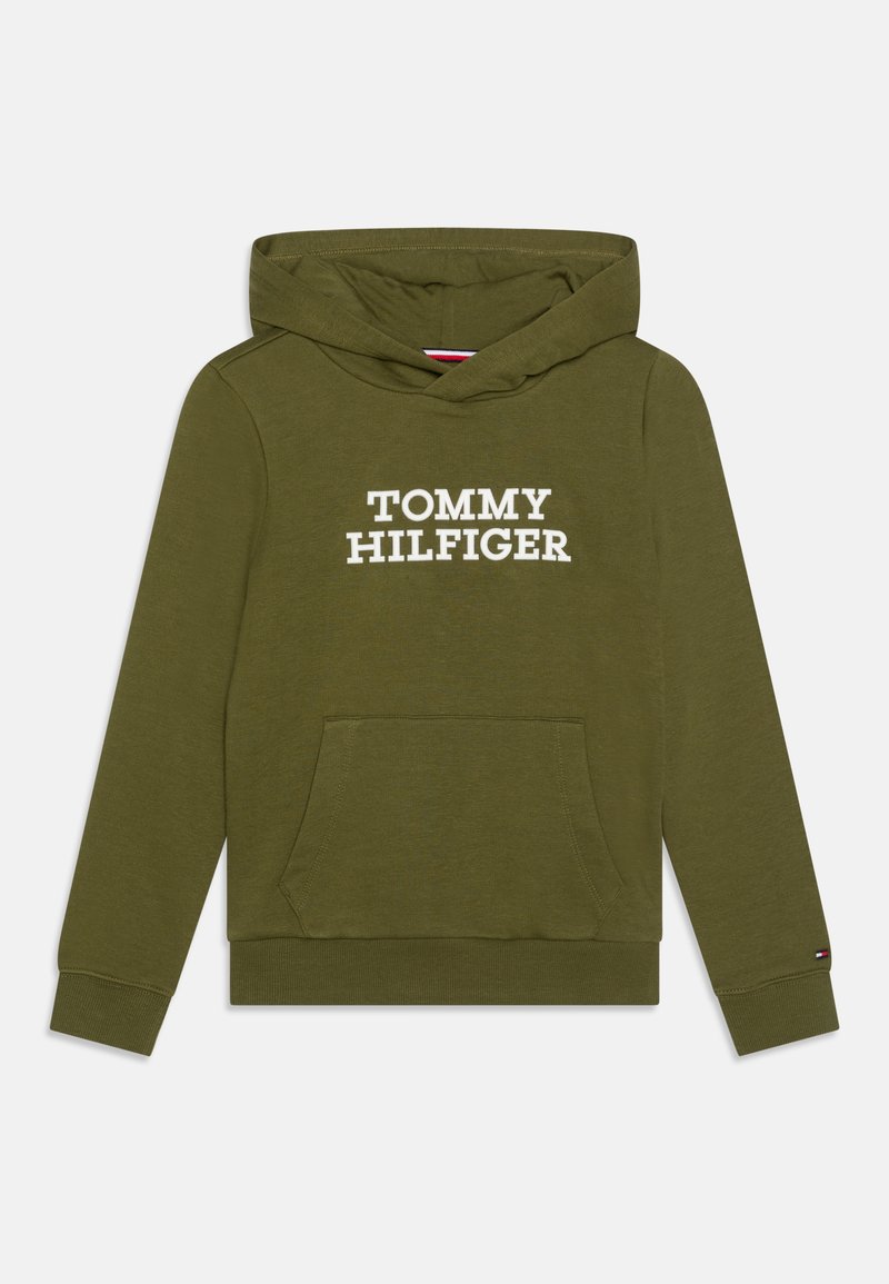 Tommy Hilfiger LOGO HOODIE - Sweatshirt/dark green - Zalando.co.uk