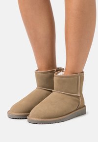 Even&Odd LEATHER  - Botas clássicas de cano curto - khaki