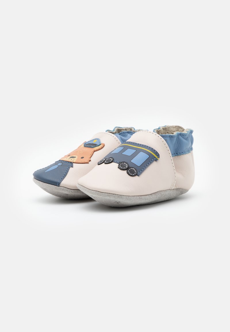 Kinder Sneaker | Robeez CONTROL STATION Krabbelschuh beige/clair/bleu/grau - MT93370 Kinder Sneaker | Robeez CONTROL STATION Krabbelschuh beige/clair/bleu/grau - MT93370