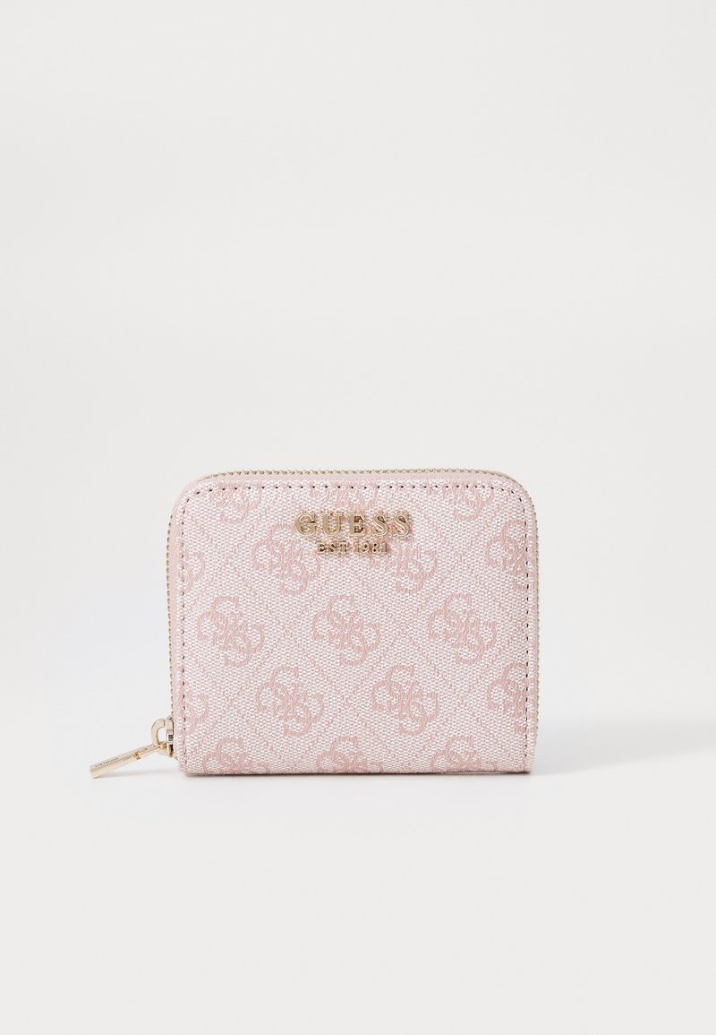 Guess LAUREL SMALL ZIP AROUND - Portefeuille - dusty rose logo