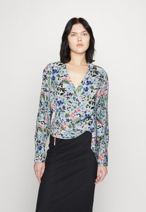Object OBJRIGA WRAP TOP - Μπλούζα - serenity