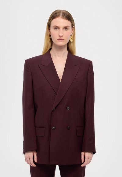 Filippa K DOUBLE BREASTED - Blazer - burgundy