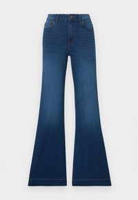 NMROOXY - Calças de ganga à boca de sino - medium blue denim