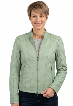 Lederjacken24, IMALA-2 - Lederjacke - hellgrün