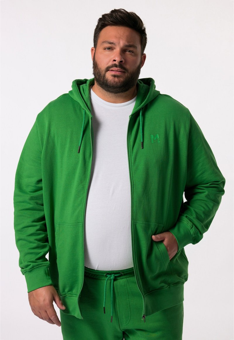 TOMMY HILFIGER - Felpa logo uomo con cappuccio - verde - MW0MW11599L4O