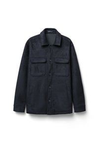 SHACKET SIMIL CAMOSCIO - Giacca in similpelle - nero