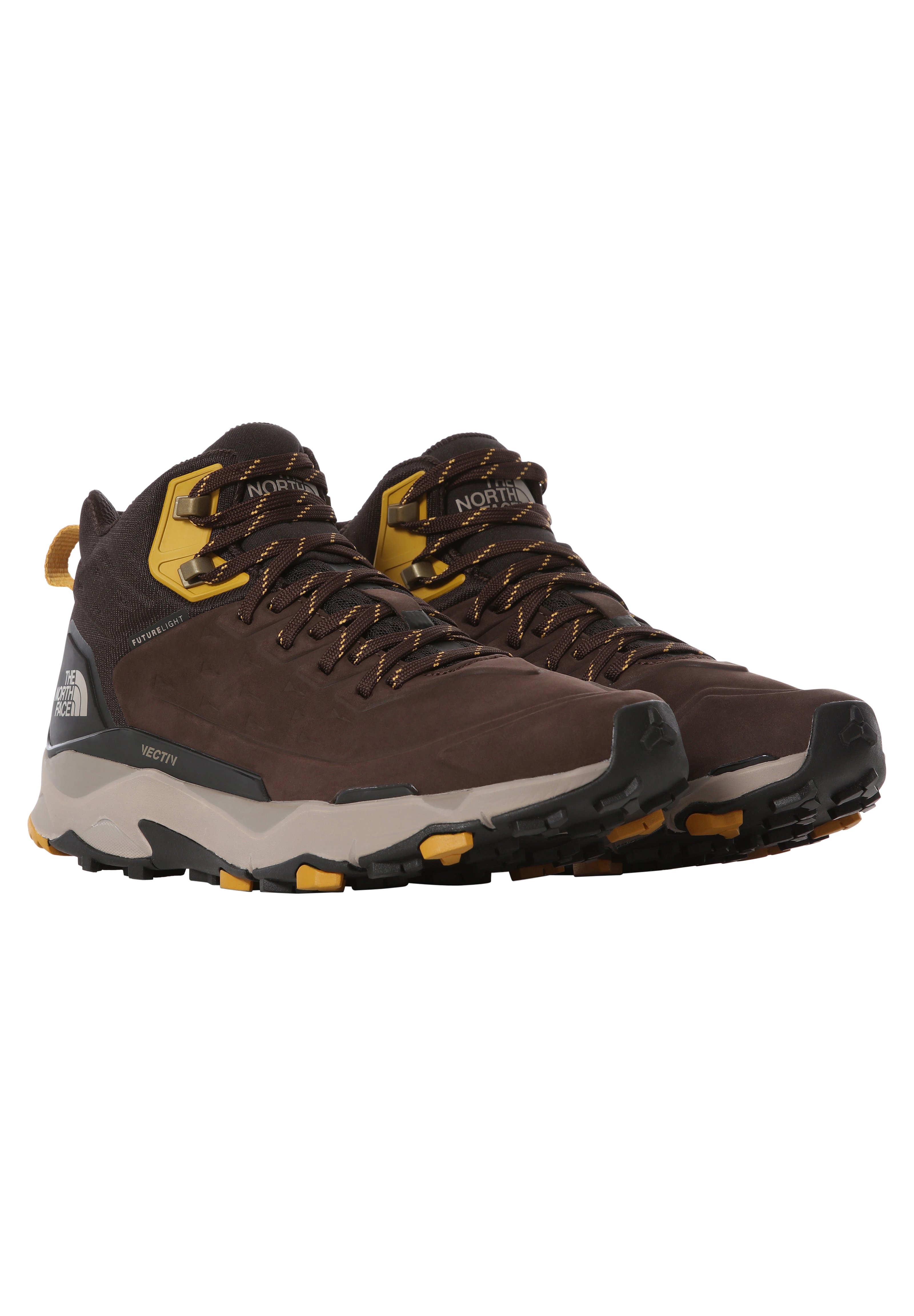 The North Face M VECTIV EXPLORIS MID FUTURELIGHT WATERPROOF LEATHER - Botas  de montaña - deep brown/tnf black/marrón oscuro - Zalando.es