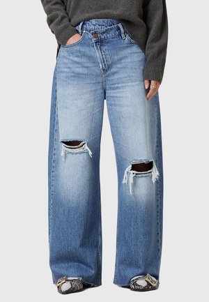 AKI CROSSOVER  - Flared jeans - blue