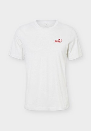 Puma, SMALL NO. 1 LOGO TEE - Lihtne T-särk - white glow heather