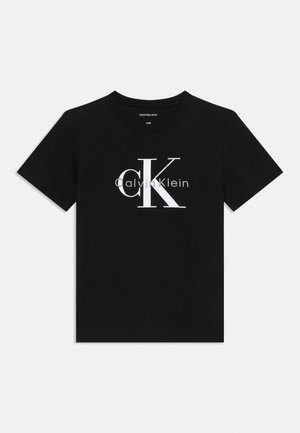 Calvin Klein Jeans MONOGRAM UNISEX - Nyomott mintás póló - black
