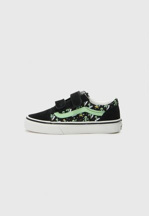 OLD SKOOL UNISEX - Sneakers laag - black/green