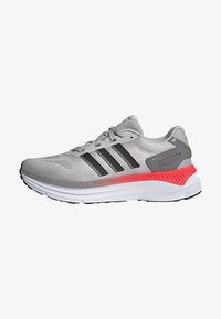 Selected, grey two core black lucid red