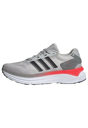 Zapatillas running asfalto - grey two core black lucid red