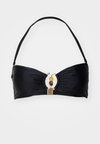 PALERMO RING FRONT BANDEAU - Sutien costum de baie din două piese - black